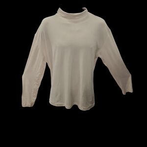 ST. PATRICK LONG SLEEVE WHITE POLY/ SPANDEX TURTLENECK. TN